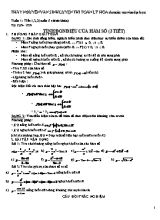 Giáo án môn Toán 12 - Tuần 1 đến tuần 5